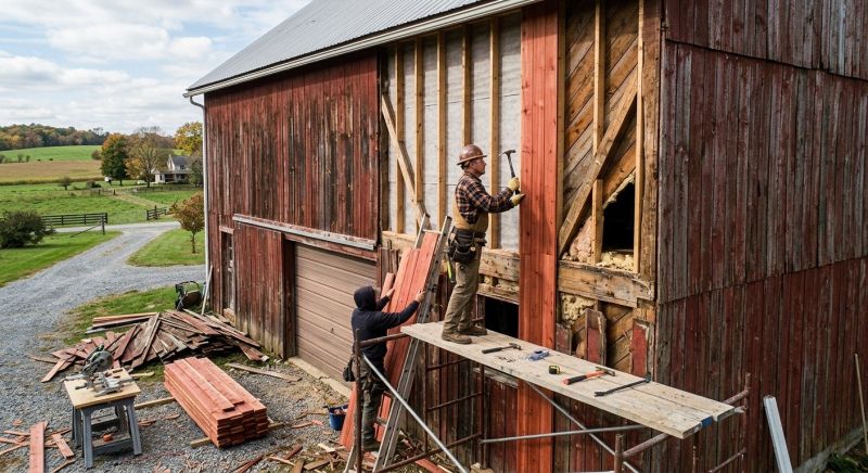 Barn Siding Replacement in Denver, NC