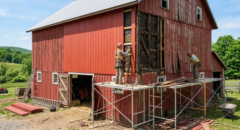 Barn Siding Replacement in Gaston County, NC