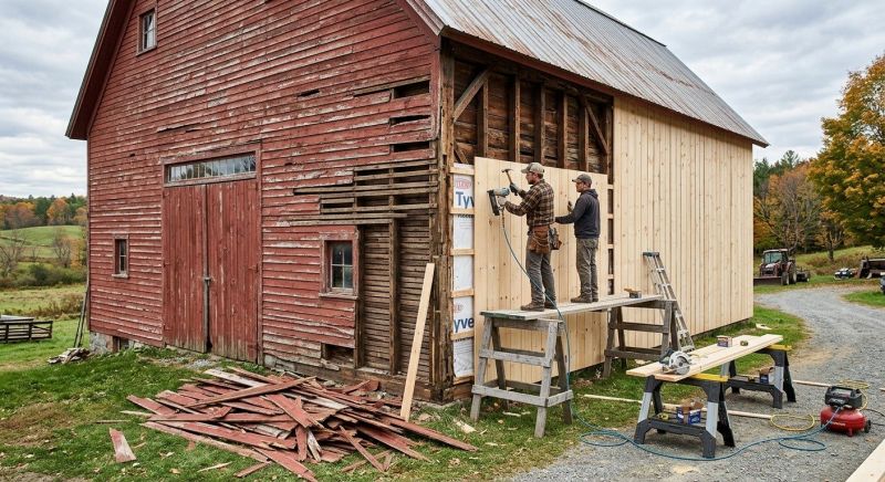 Barn Siding Replacement in Rock Hill, SC