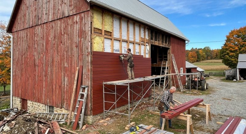 Barn Siding Replacement in York County, SC