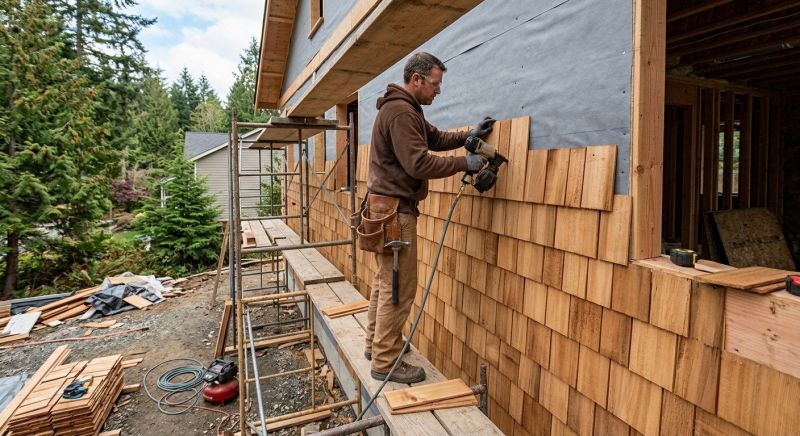 Cedar Siding Installation in Rock Hill, SC