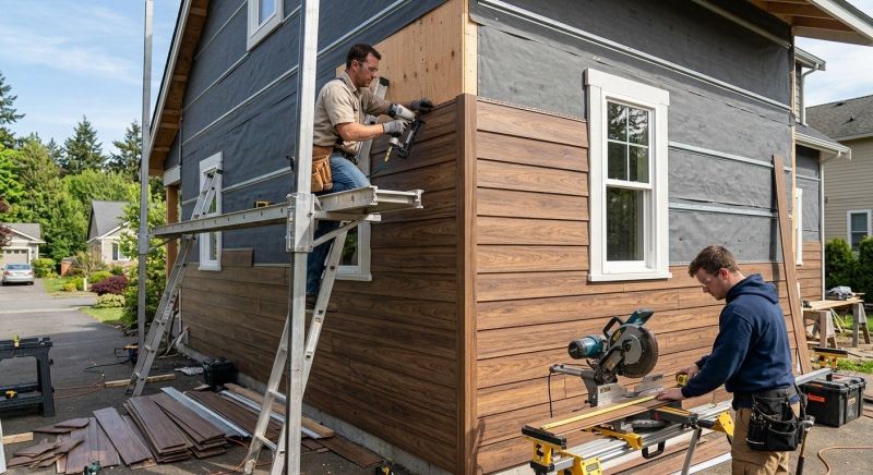 Faux Wood Siding Installation in Gaston County, NC