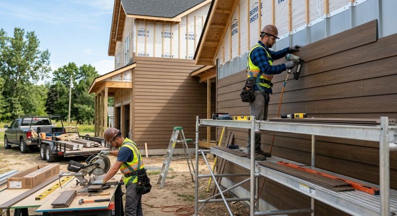 Faux Wood Siding Installation in York, SC