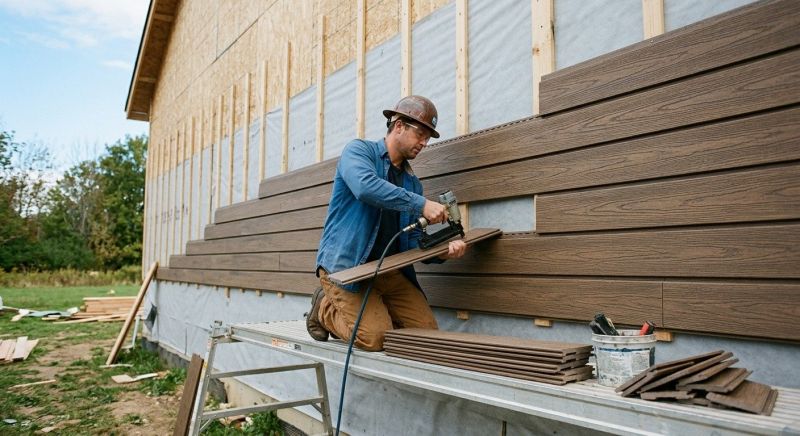 Faux Wood Siding Installation in York, SC