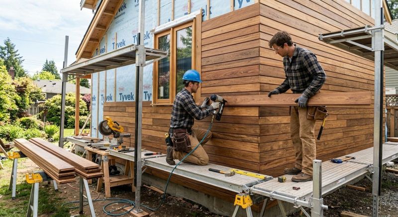 Hardwood Siding Installation in Denver, NC