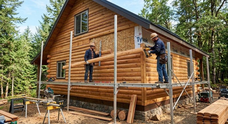 Log Home Siding Installation in Gaston County, NC