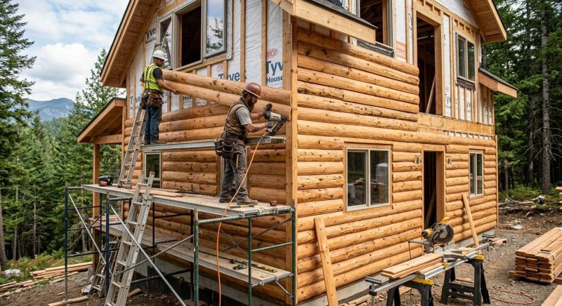 Log Siding Installation in Gaston County, NC