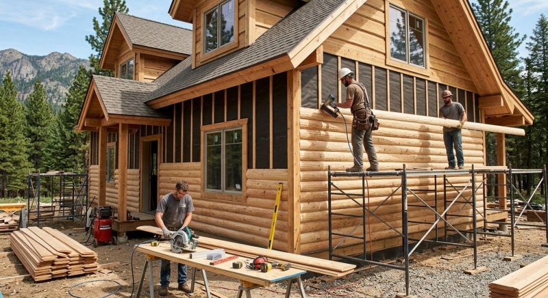 Log Siding Installation in Shelby, NC