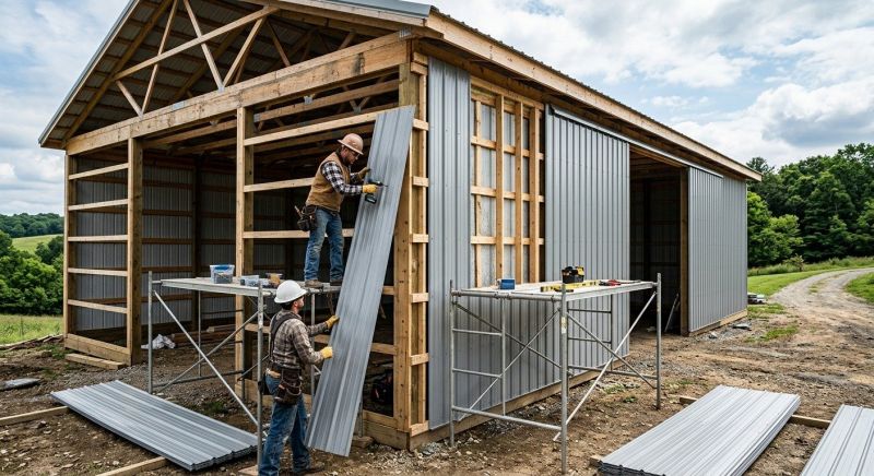 Metal Barn Siding Installation in Gaston County, NC