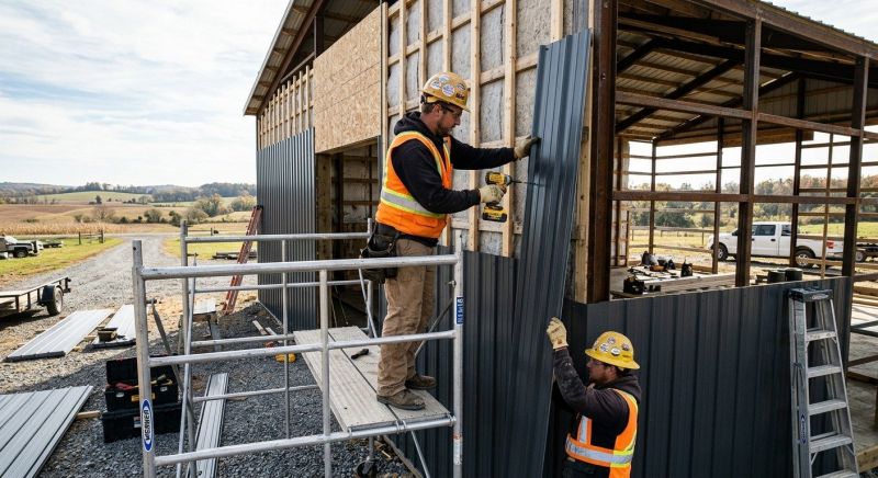 Metal Barn Siding Installation in Gaston County, NC