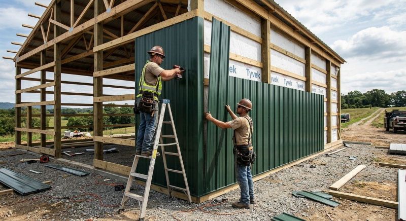 Pole Barn Siding Installation in Gaston County, NC