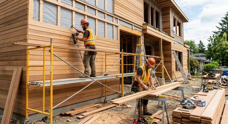 Wood Cladding Installation in Fort Mill, SC